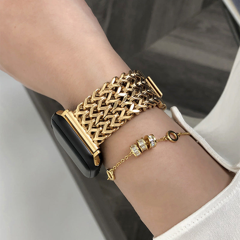 Stylish Steel Apple Watch Strap
