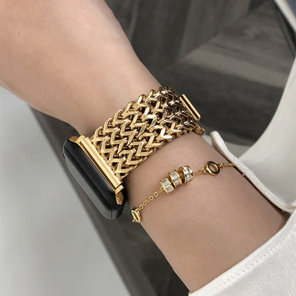 Stylish Steel Apple Watch Strap