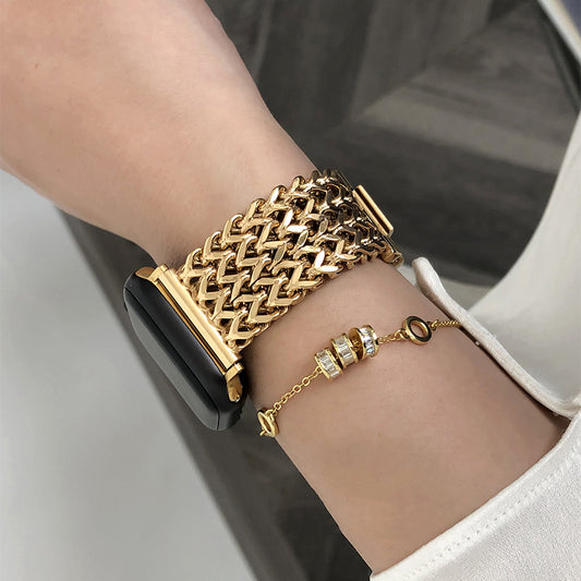 CASYFiE Stylish Steel Apple Watch Strap