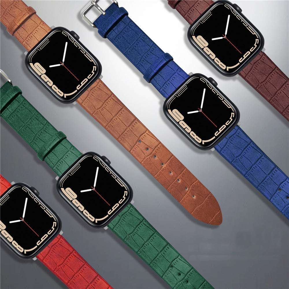 Cross-border Leather Watch Strap