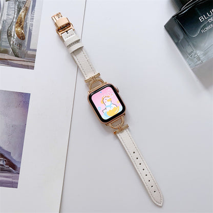 Butterfly Clasp Thin Apple Watch Strap