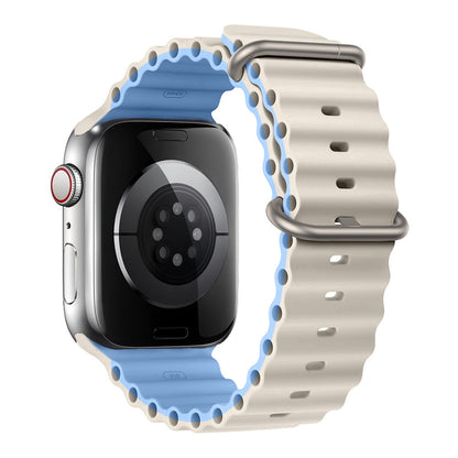 Ocean Ripple Silicone Apple Watch Strap