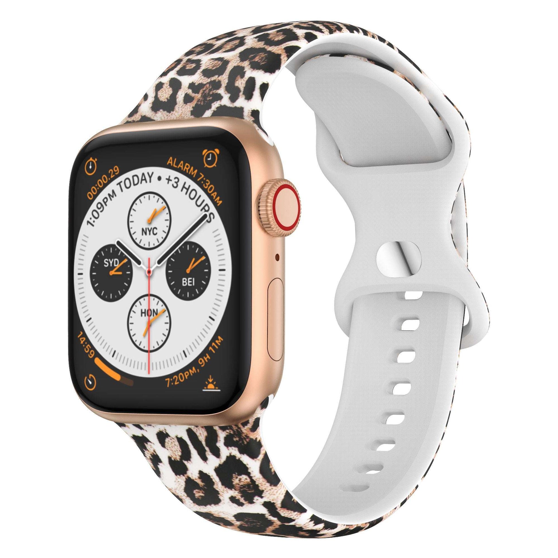 Printed Silicone Apple Watch Strap