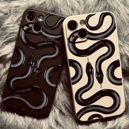 Silicone Snake Print iPhone Case