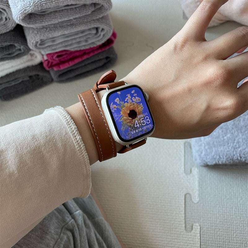 CASYFiE Wrap Double Circle Apple Watch Strap