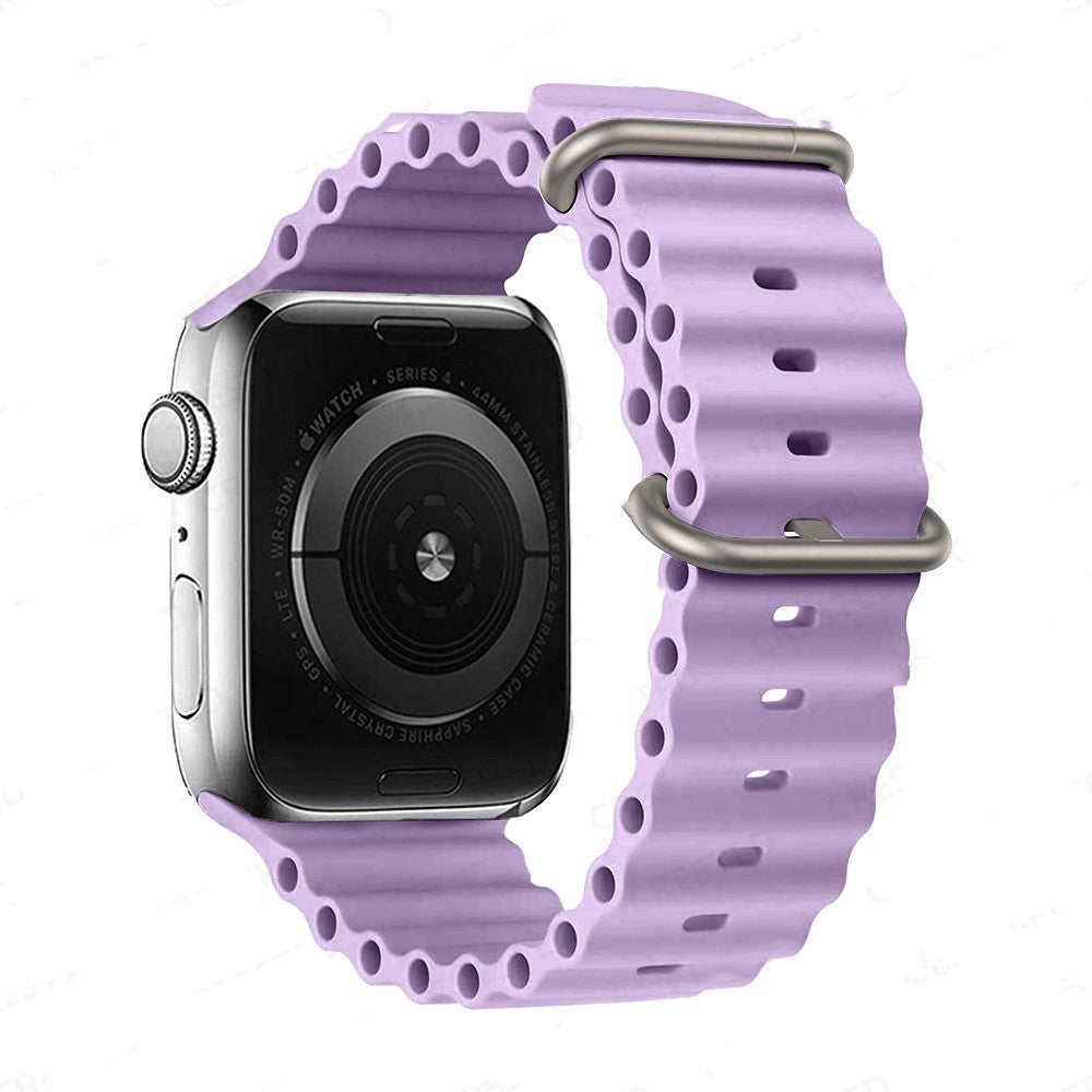 Ocean Ripple Silicone Apple Watch Strap