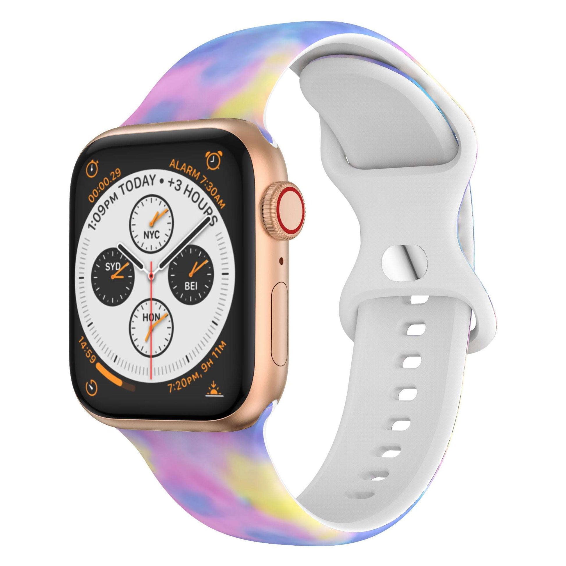 Printed Silicone Apple Watch Strap