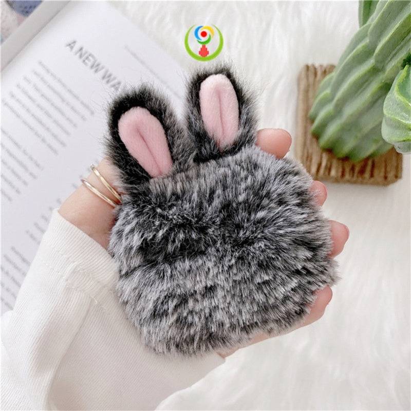 Plush Rabbit Apple AirPods Case