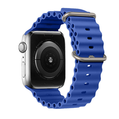 Ocean Ripple Silicone Apple Watch Strap