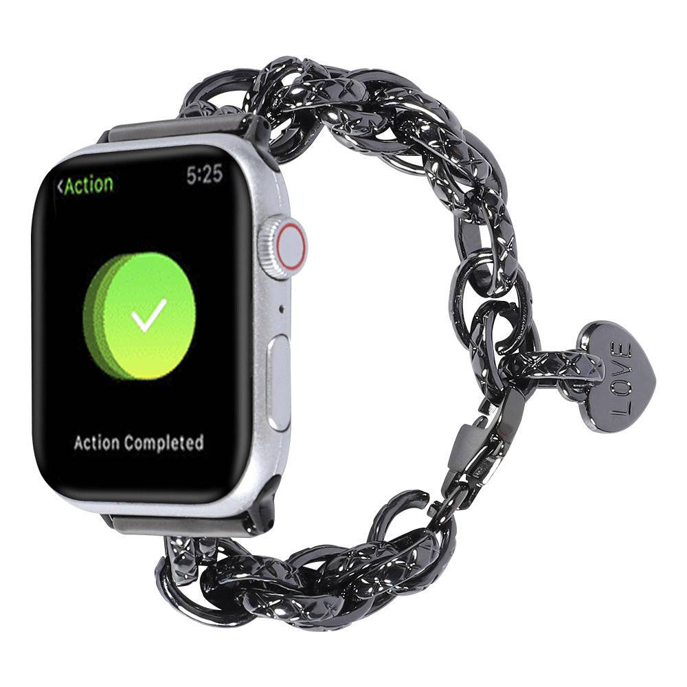 Love Charm Stainless Steel Apple Watch Strap