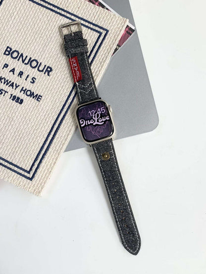CASYFiE Vintage Embroidered Apple Watch Strap