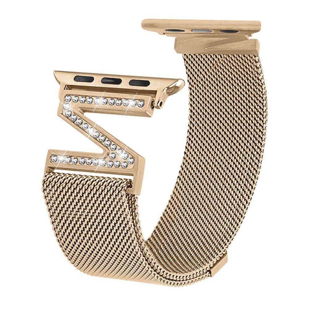 CASYFiE Z-shaped Diamond Milanese Apple Watch Strap