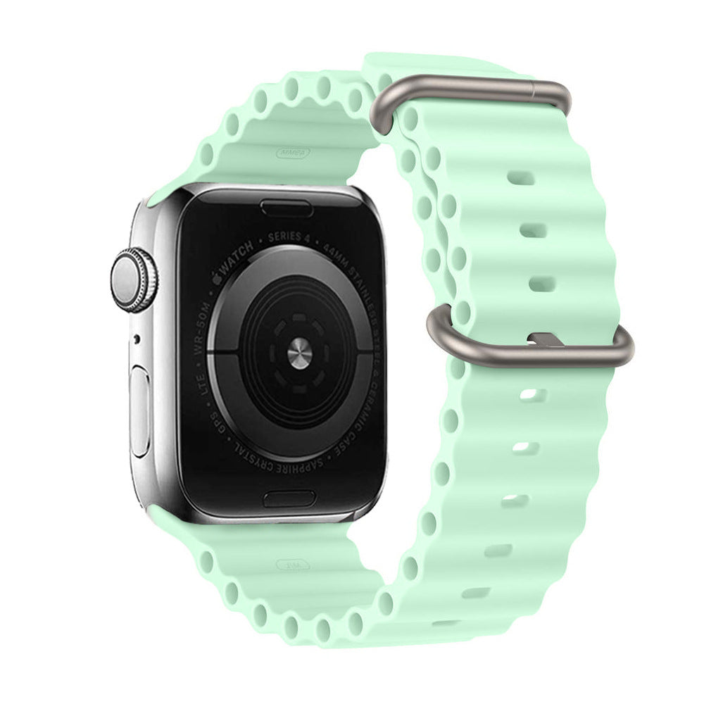 Ocean Ripple Silicone Apple Watch Strap