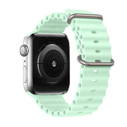 Ocean Ripple Silicone Apple Watch Strap