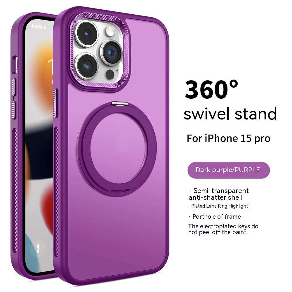 CASYFiE Rotating Bracket Magnetic Suction iPhone Case