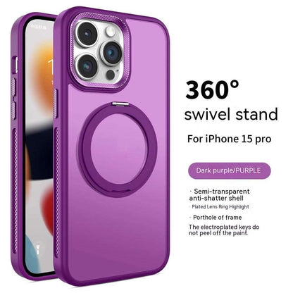 CASYFiE Rotating Bracket Magnetic Suction iPhone Case