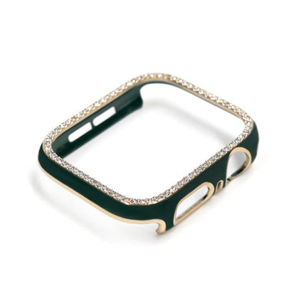 Two-colour Single-row Diamond Apple Watch Case