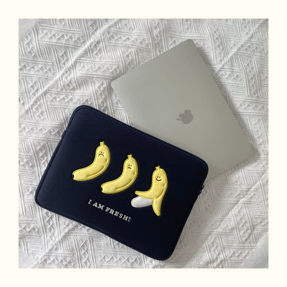 Cute Embroidered Polyester Laptop Sleeve