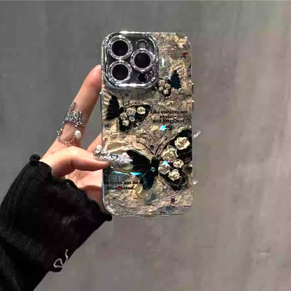 Retro Brown Butterfly iPhone Case