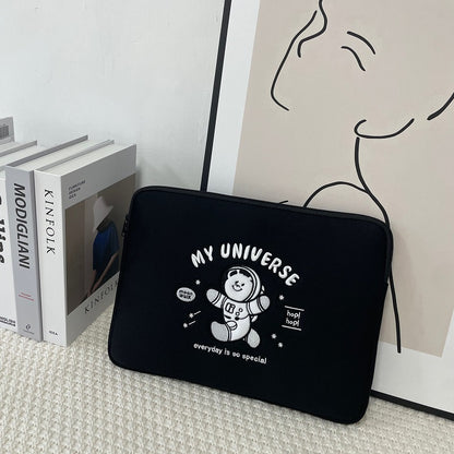 Cute Embroidered Polyester Laptop Sleeve