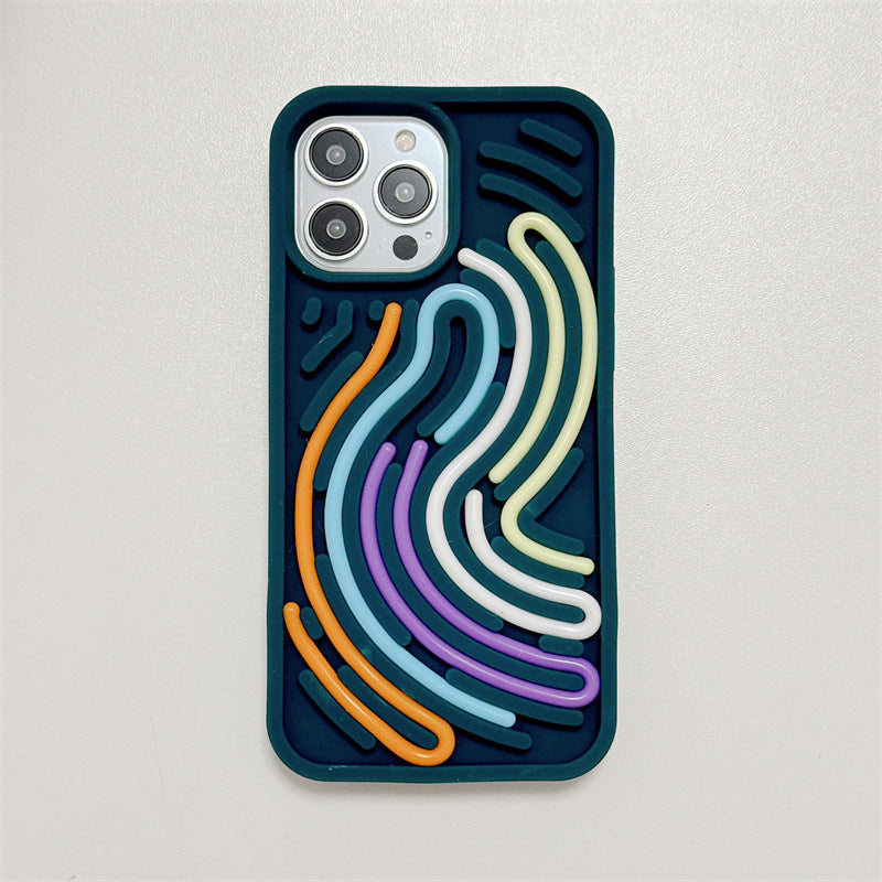 Puzzle Silicone Colour Twist Apple iPhone Case