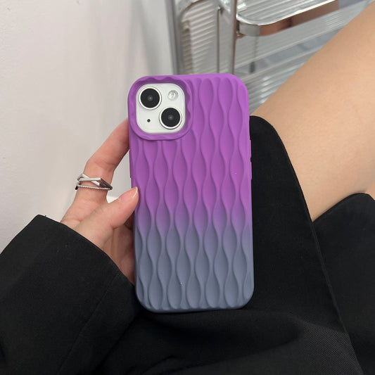 Gradient Three-dimensional Water Bottle Pattern Apple iPhone Case
