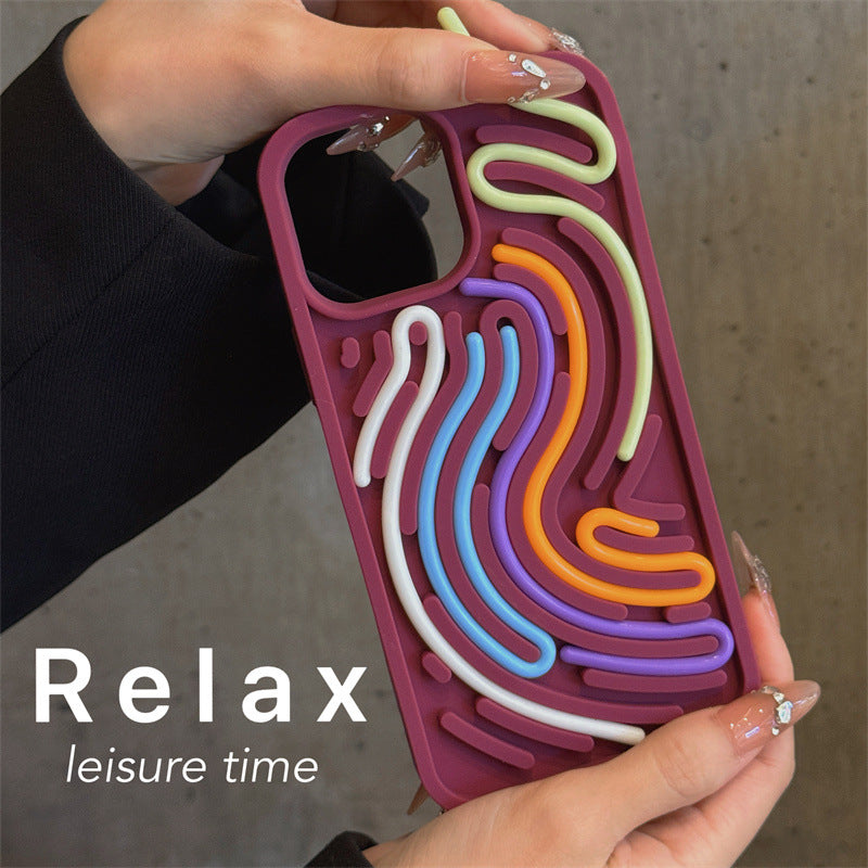 Puzzle Silicone Colour Twist Apple iPhone Case