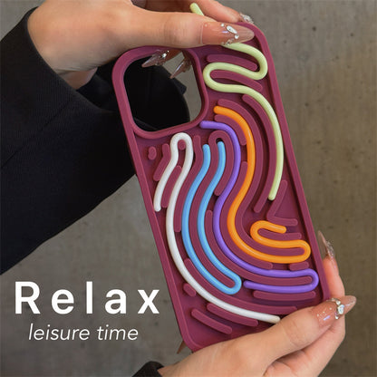 Puzzle Silicone Colour Twist Apple iPhone Case