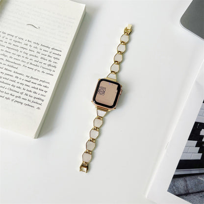 Metal Shell Hexagon Apple Watch Strap For Her