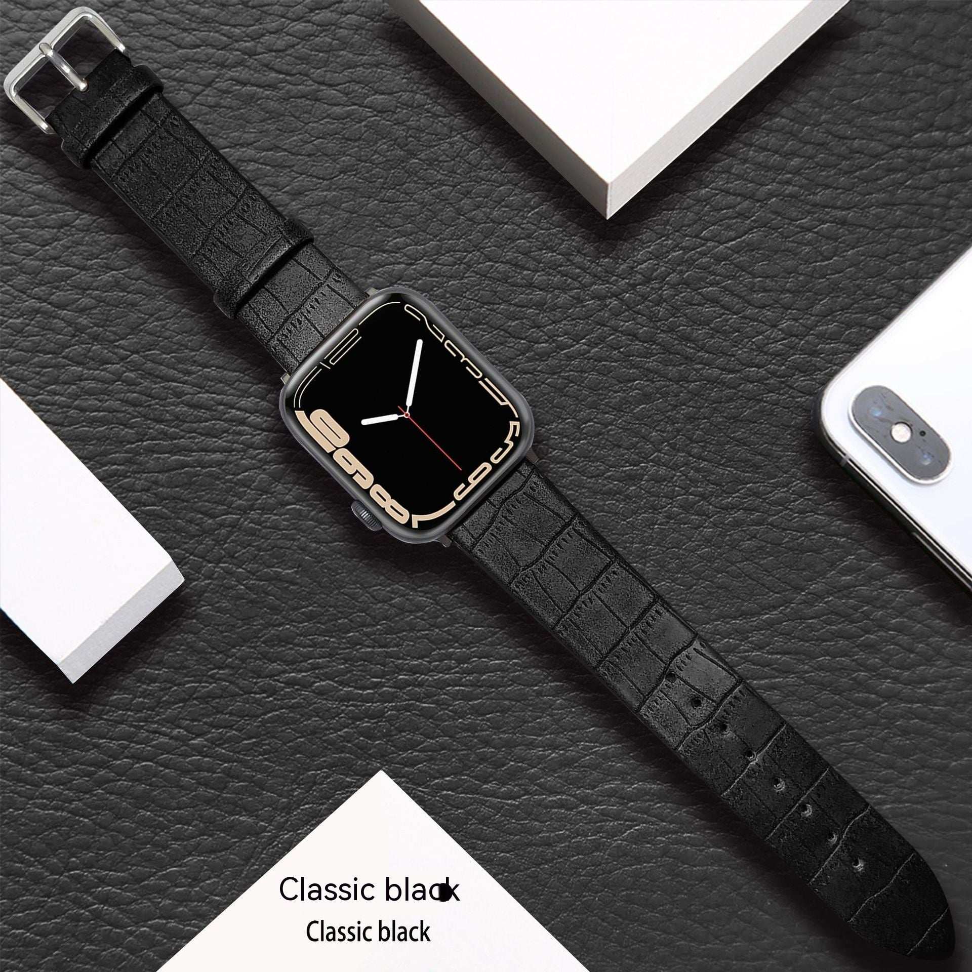 Cross-border Leather Watch Strap