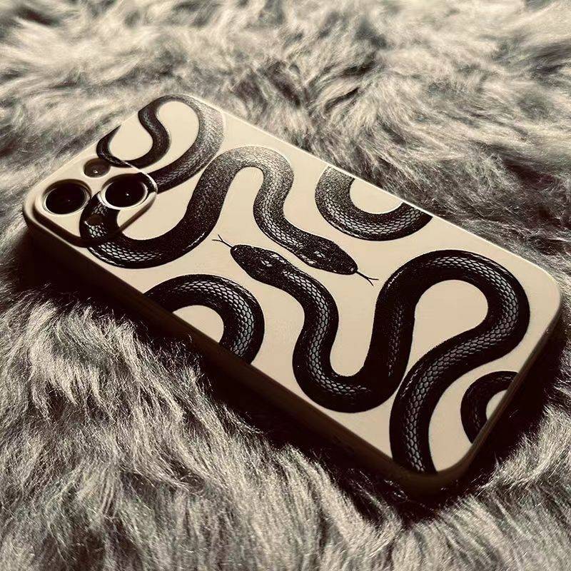 Silicone Snake Print iPhone Case