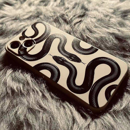 Silicone Snake Print iPhone Case