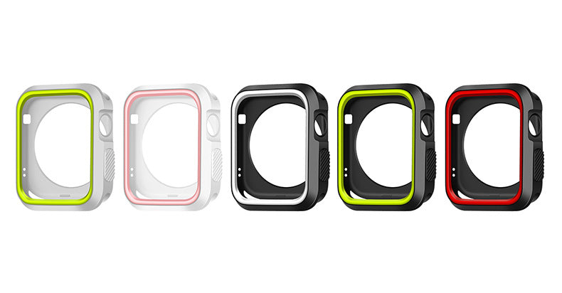 Two-color Silicone Soft Apple Watch Case 38/40/41/44 MM