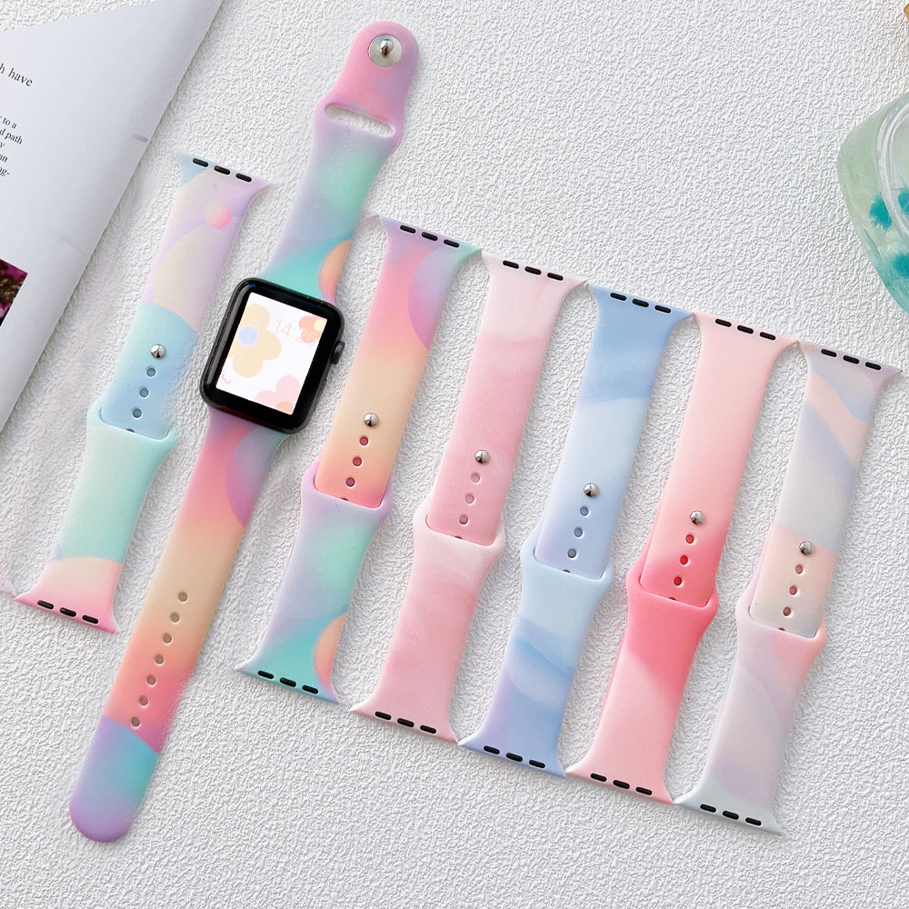 Aurora Silicone Apple Watch Strap