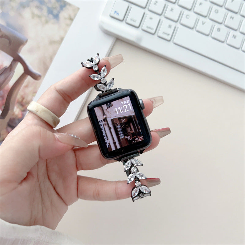 Metal Mermaid Chain Diamond Women's Apple Watch Strap