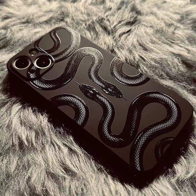 Silicone Snake Print iPhone Case