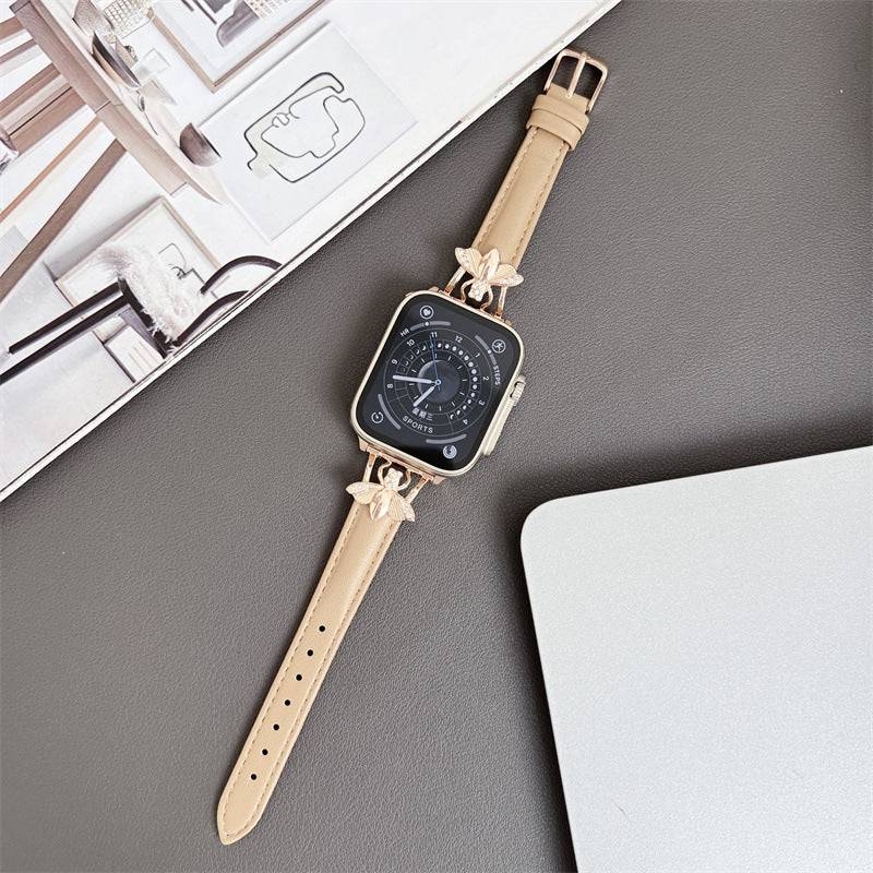 Bee Leather Plain Apple Watch Strap