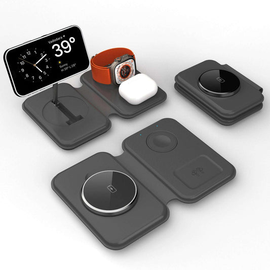 3 in 1 Cross-border New Folding Magnetic Wireless Charger
