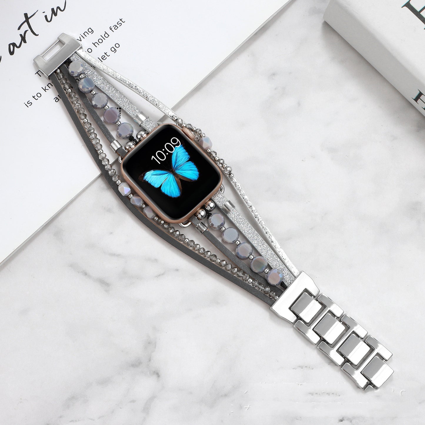 CASYFiE Leather Woven Apple Watch Strap