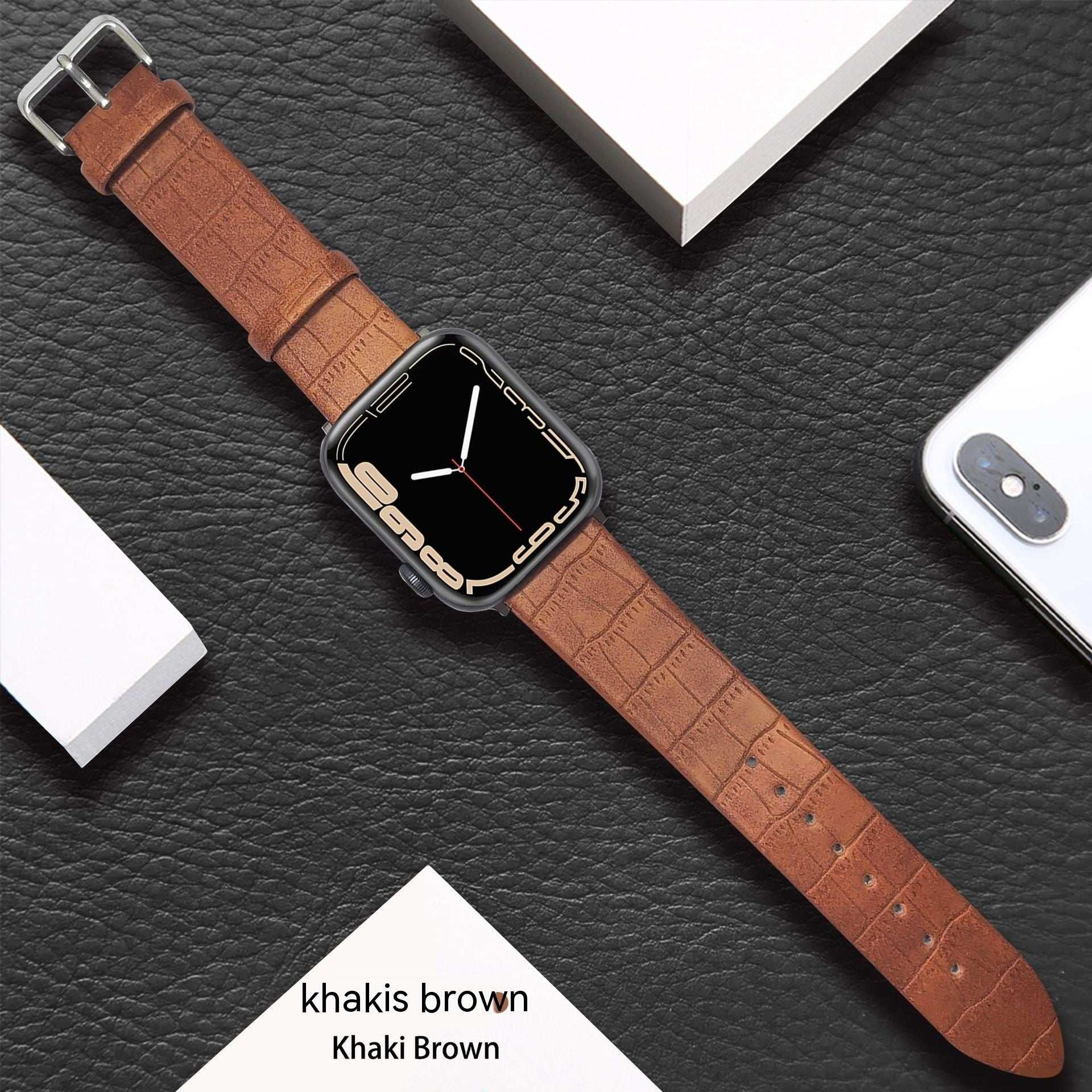 Cross-border Leather Watch Strap