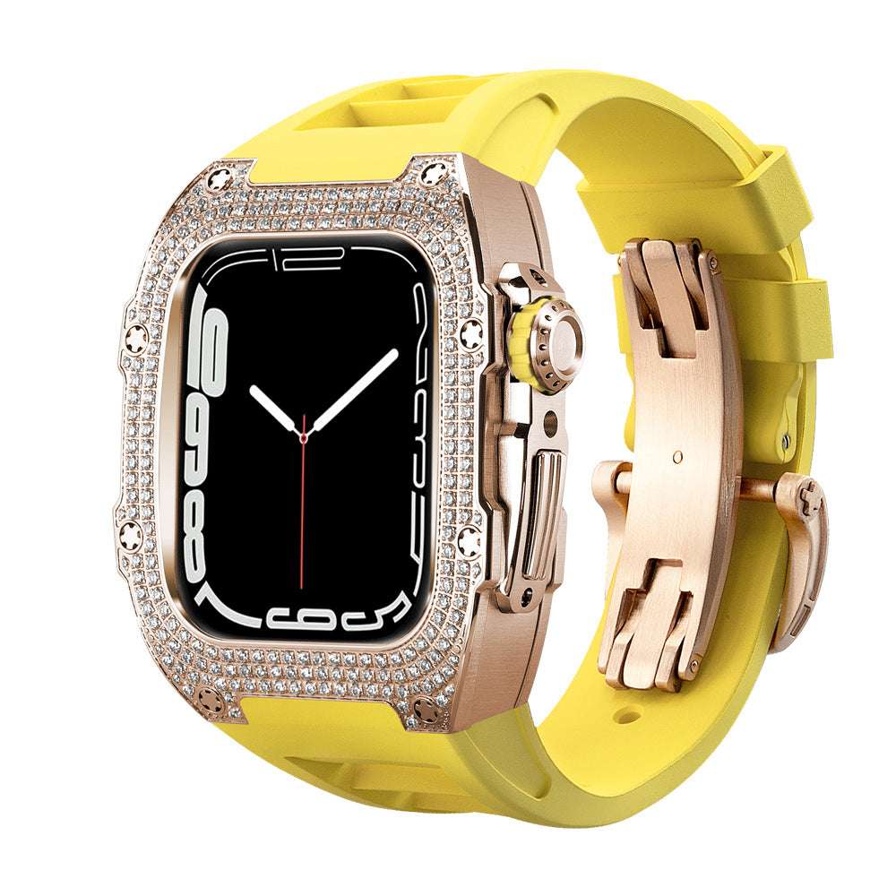 CASYFiE Modified With Diamond Case Apple Watch Strap