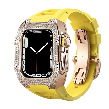 CASYFiE Modified With Diamond Case Apple Watch Strap
