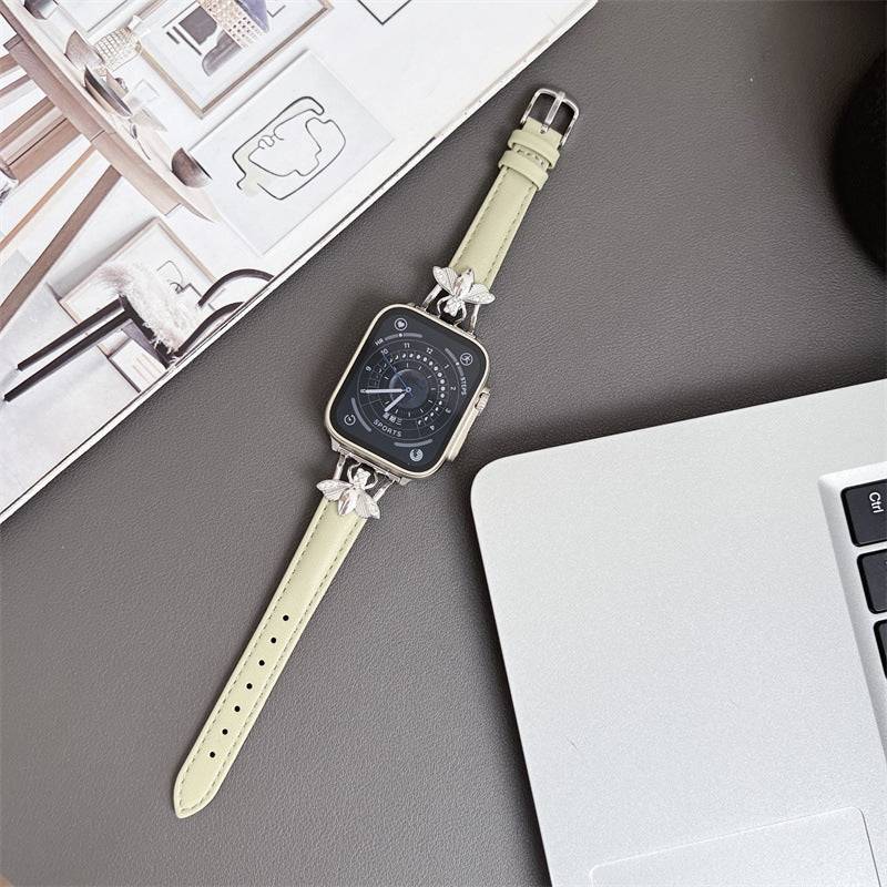 Bee Leather Plain Apple Watch Strap