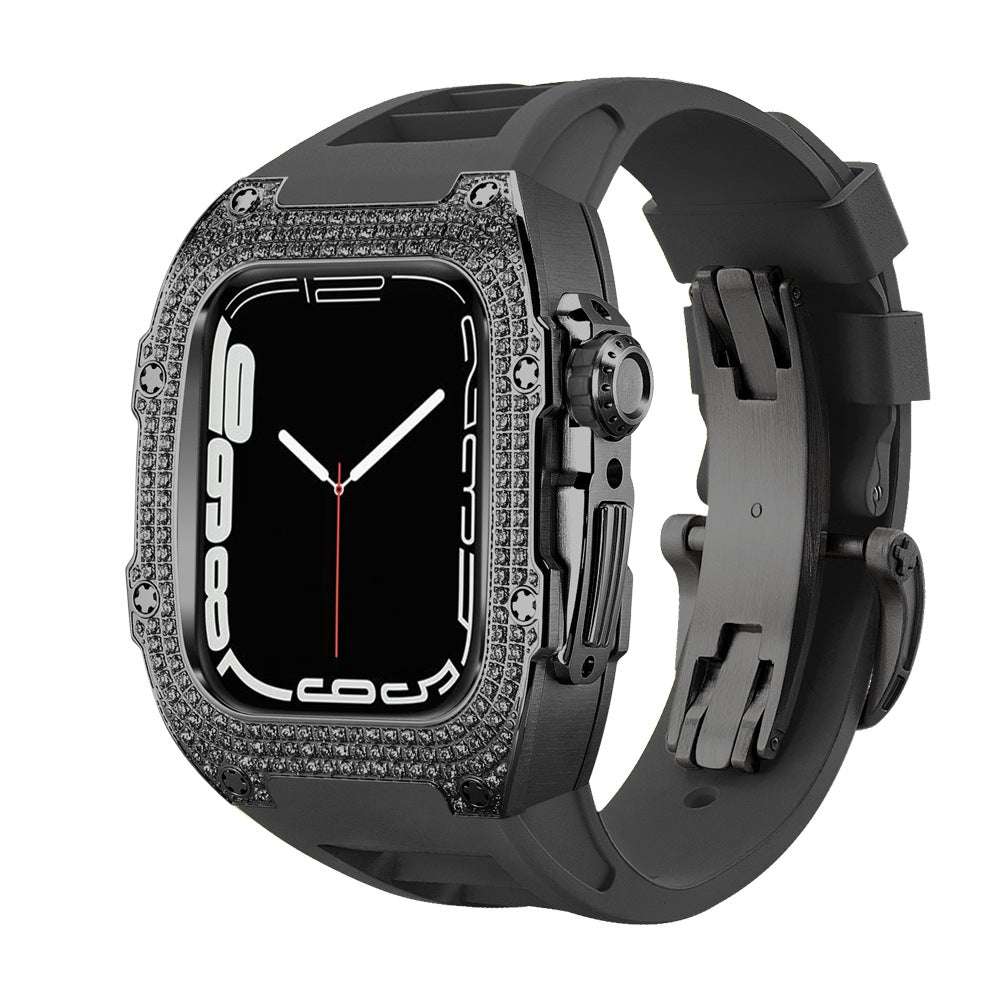 CASYFiE Modified With Diamond Case Apple Watch Strap