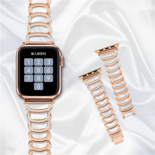 CASYFiE C-shaped Diamond Apple Watch Strap
