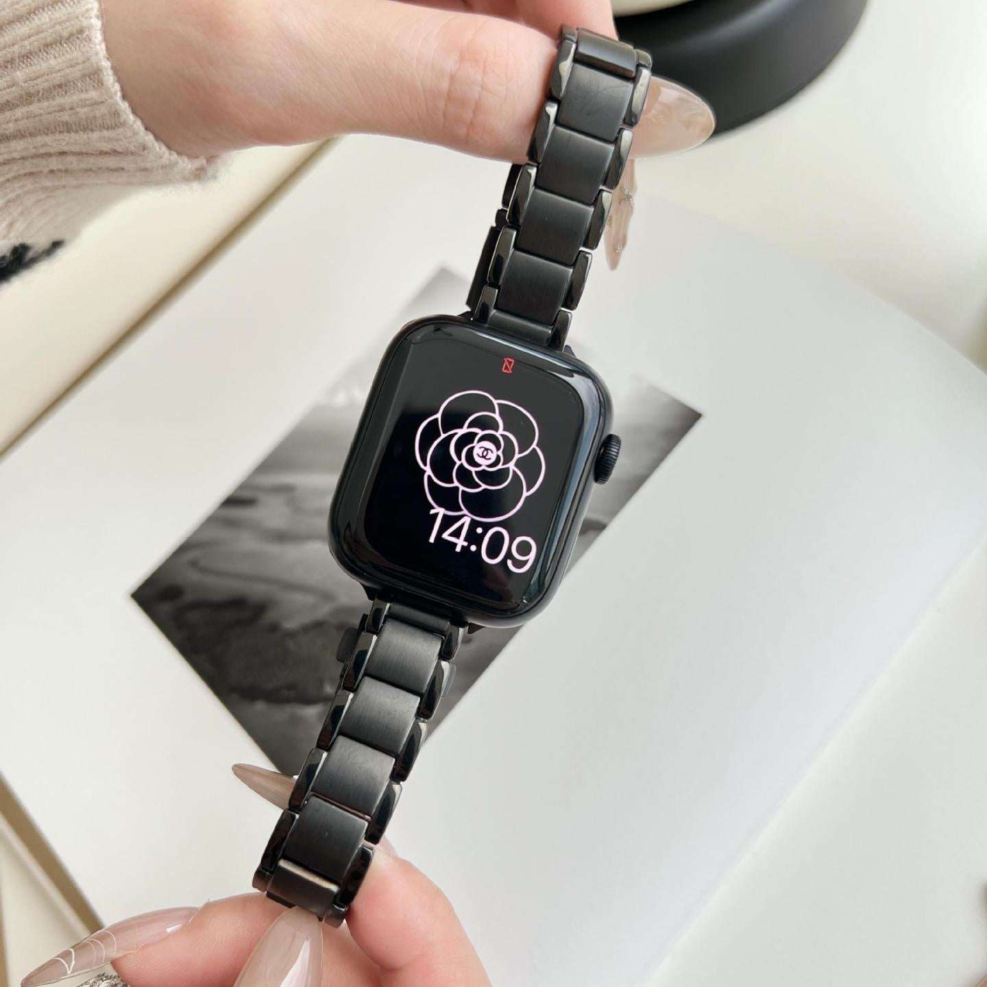 CASYFiE Texture Stainless Steel Apple Watch Strap