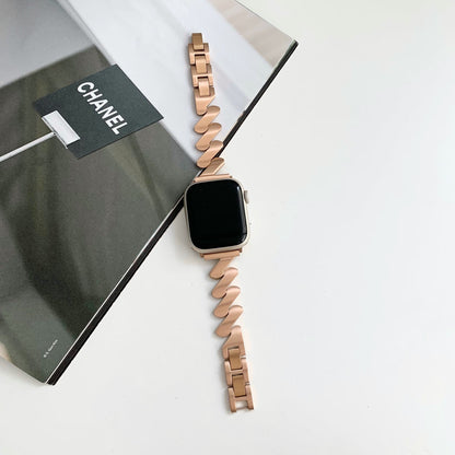Metal Wave Style Apple Watch Strap