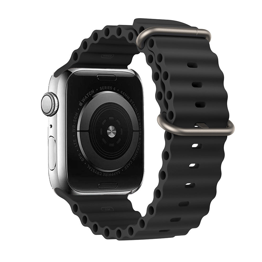 Ocean Ripple Silicone Apple Watch Strap
