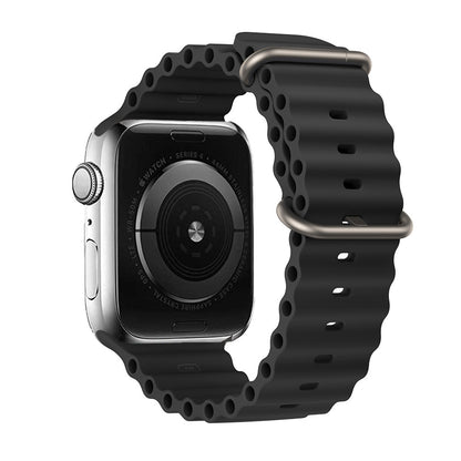Ocean Ripple Silicone Apple Watch Strap