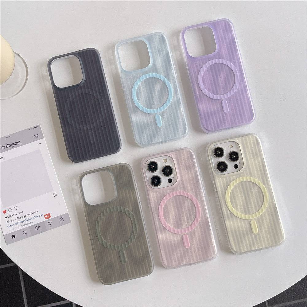 Color Corrugated Stripe Apple iPhone Case
